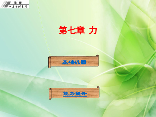 2018年物理中考冲刺复习课件：第七章  力(共25张PPT)