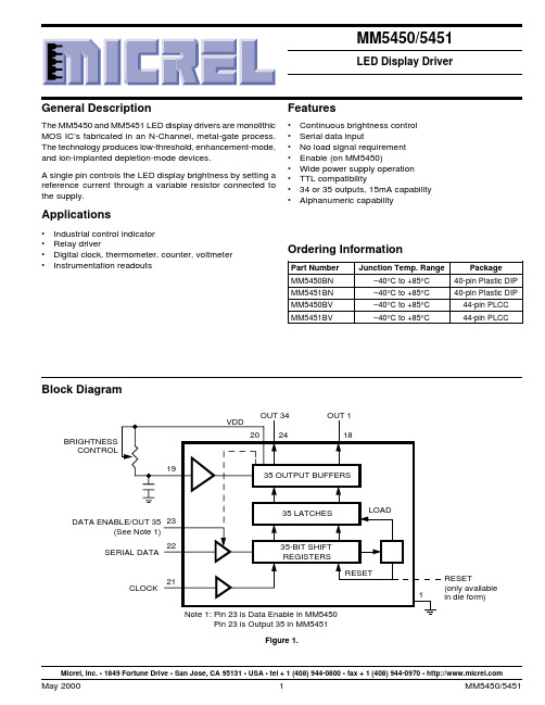 MM5450BN中文资料