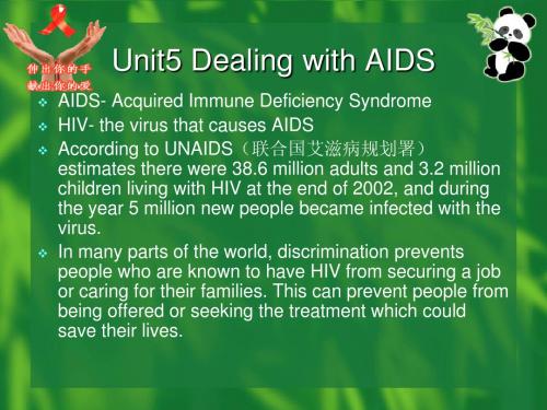 Unit 5 Dealing with AIDS