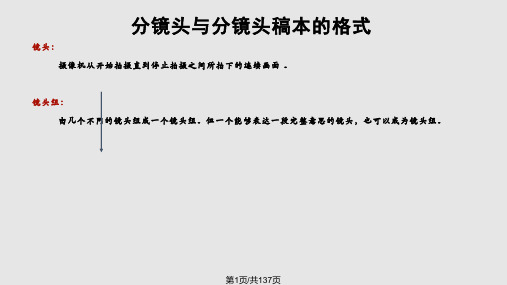 镜头技巧及组接方法PPT课件