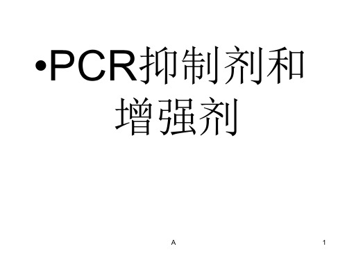 PCR抑制剂和增强剂