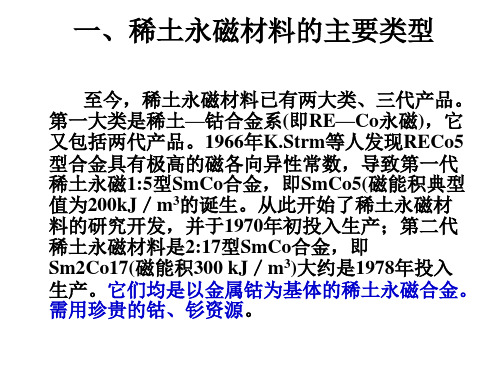 稀土永磁材料的性能与结构-32页PPT课件.ppt