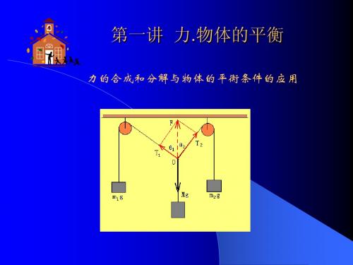 第一讲力.物体的平衡-高考第一轮复习PPT