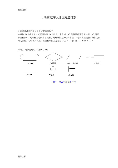 最新c语言程序设计流程图详解资料