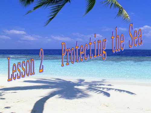 英语北师大版必修3-Unit7-The-Sea-Lesson-2-Protecting-the-Se