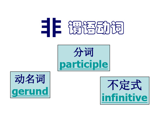 非谓语动词详细讲解课件(1)