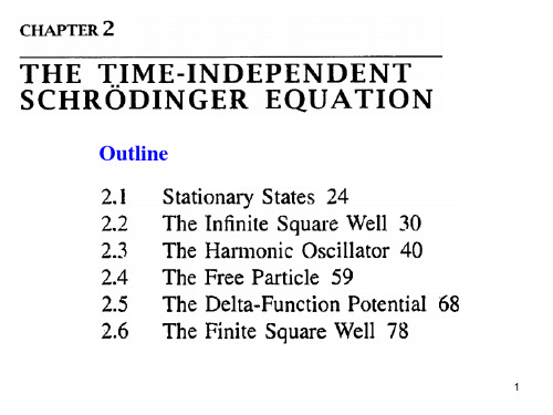 量子力学英文格里菲斯Chapter2PPT课件