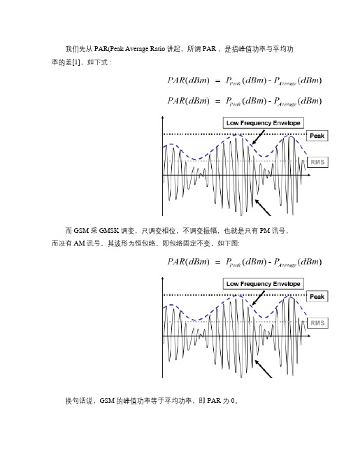 关于GSM和WCDMA最大功率及耗电流―从调变方面解释讲解