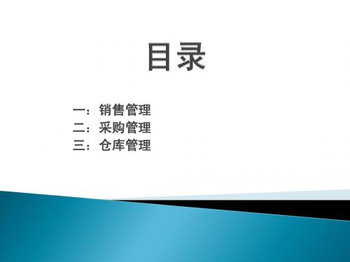 进销存演示文稿