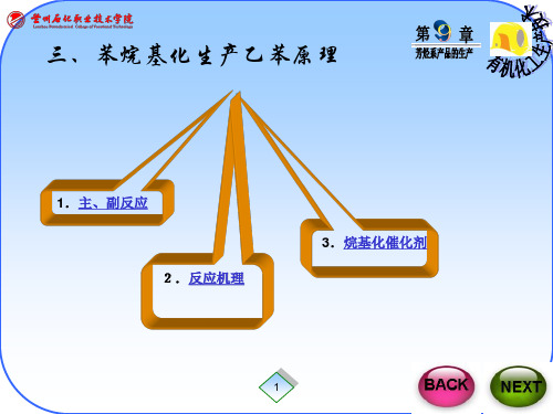 三、苯烷基化生产乙苯反应原理(精)