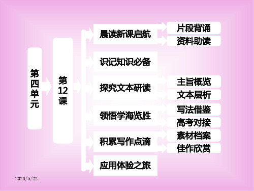 苏教版高中语文必修四ppt课件4我有一个梦想1