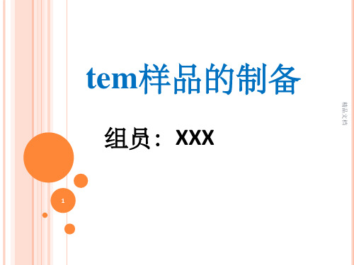 TEM样品的制备