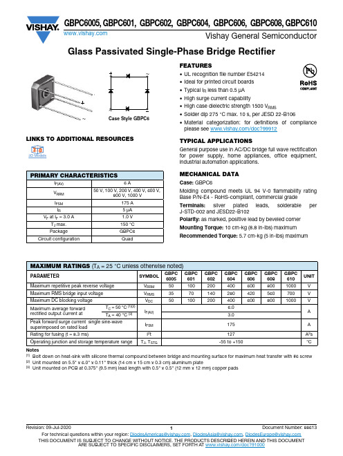 vishay+gbpc6+gbpc6005, gbpc601, gbpc602, gbpc604, 