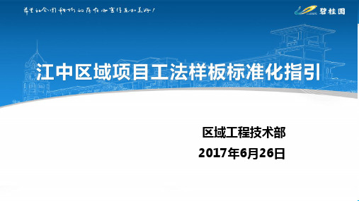 江中区域工法样板指引V1.0版-工程技术部