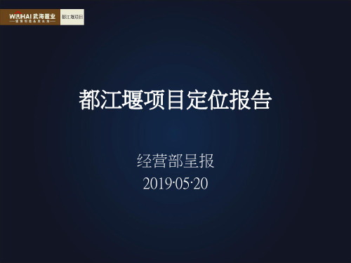 2019年青城山别墅的项目定位的报告