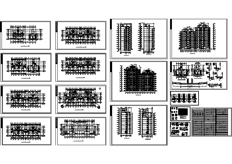 某花园式高层住宅设计cad全套建筑施工图（含设计说明）