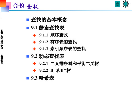 数据结构_查找原理及典型的查找算法