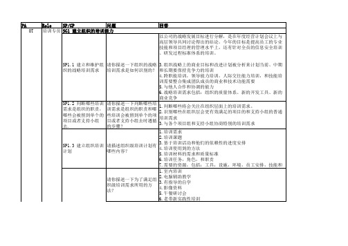 CMMI访谈 - OT问题单