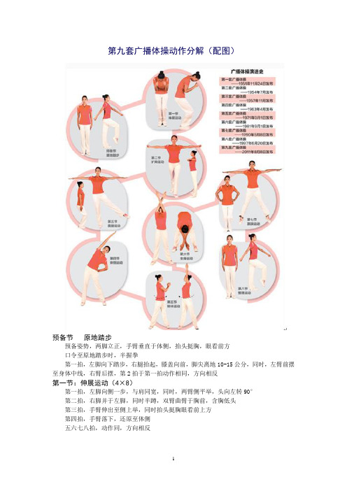 第九套广播体操动作分解(配图)