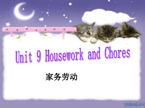 unit 9 housework and chores 家务劳动 写作