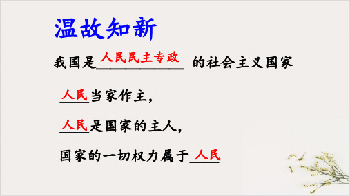 2022年人教版道德与法治八年级下国家权利机关-