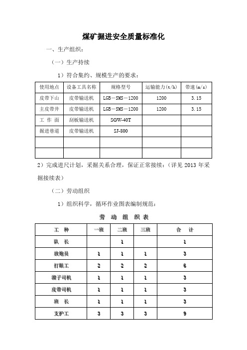 煤矿质量标准化