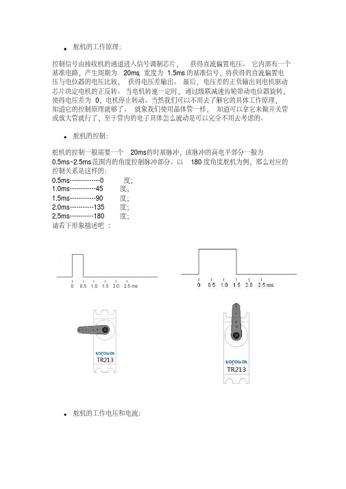 MG995945995舵机的参考资料剖析