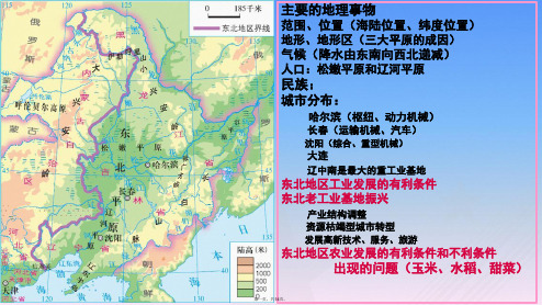 地理八年级下册知识脉络(配图)