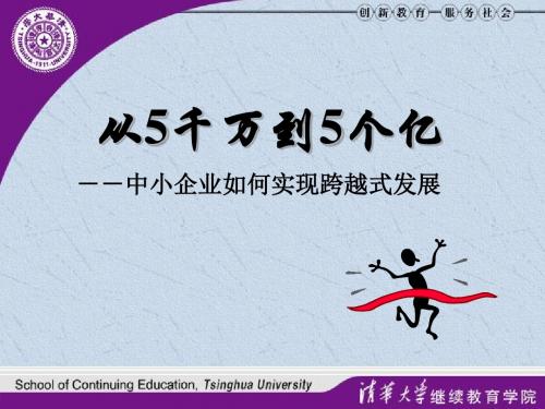 中小企业如何实现跨越式发展讲义(PPT169张)