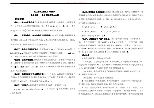 山东郓城一中2019年高三三轮复习(十专题理数) (1)