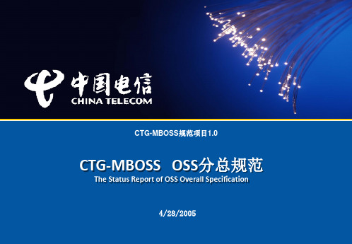 中国电信CTG-MBOSS规范1.0  OSS 050126