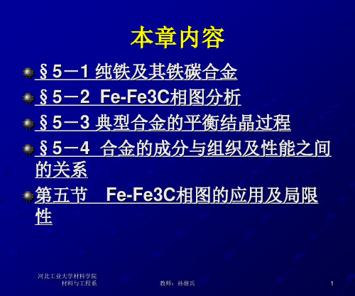 5-4 铁碳合金状态图