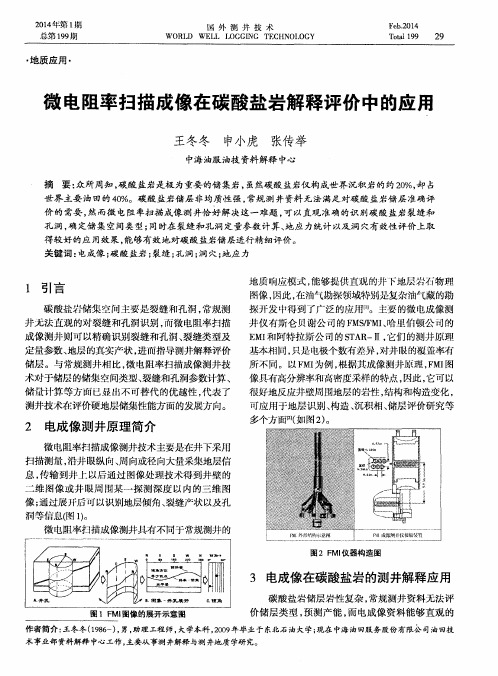 微电阻率扫描成像在碳酸盐岩解释评价中的应用