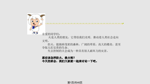 小学主题班会火灾的预防和自救PPT课件