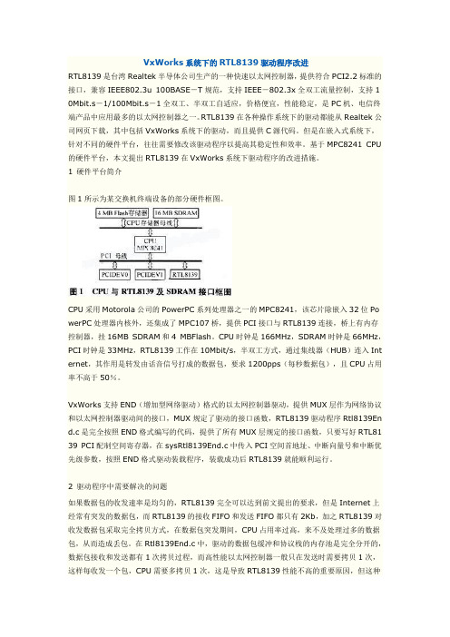 VxWorks系统下的RTL8139驱动程序改进