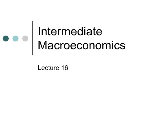 中级宏观经济学(英文)16-Interest-Rate Differentials