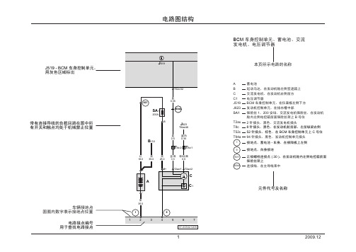 大众途观维修电路图（上海途观（Tiguan）轿车电路图说）