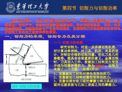 第四节  切削力与切削功率