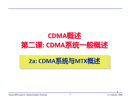 电信认证CDMA原理基础知识