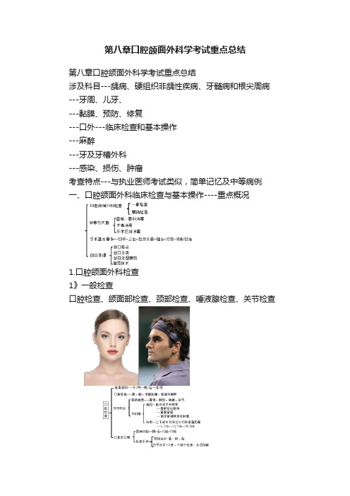 第八章口腔颌面外科学考试重点总结