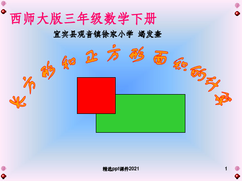 《长方形和正方形的面积计算》ppt课件