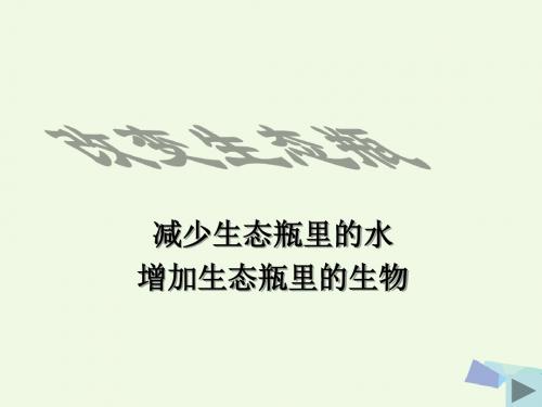 五年级科学上册1.7改变生态瓶课件1教科版