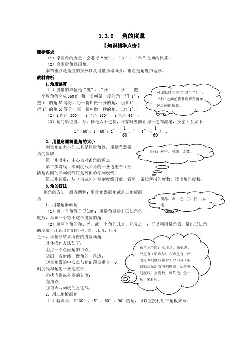 1.3.2  角的度量