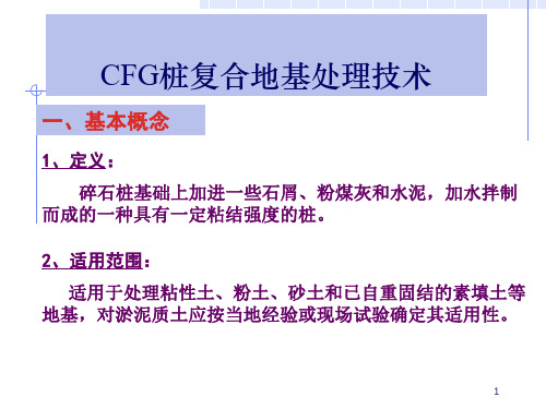 CFG桩复合地基技术资料