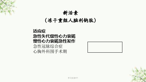 新活素心内科课件