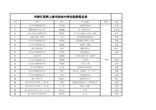 【xls】家长作品