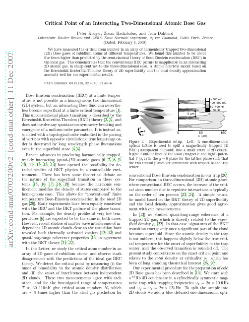 Critical Point of an Interacting Two-Dimensional Atomic Bose Gas