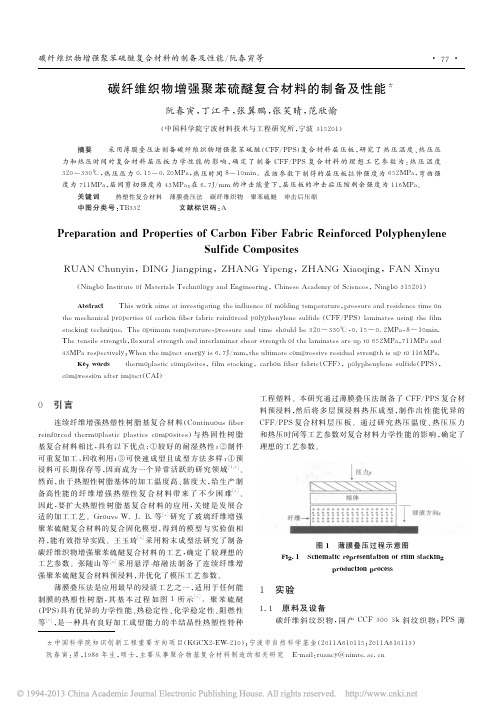 碳纤维织物增强聚苯硫醚复合材料的制备及性能_阮春寅