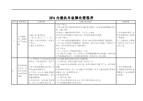 (新)DF4机车故障处理概论