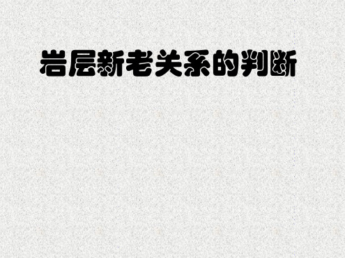 岩石新老关系的判断1